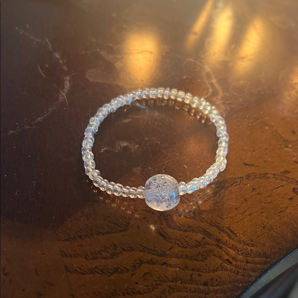 Elegant Clear Stretch Beaded Bracelet